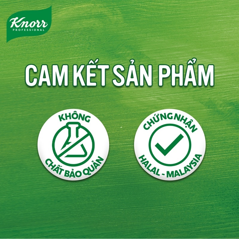 Knorr Súp Nền Lẩu Thái 1.5kg - Knorr Súp Nền Lẩu Thái kết hợp từ 10 nguyên liệu Thái thuần túy, đặc biệt giữ hương vị đặc trưng từ lá chanh Kaffir